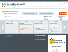 Tablet Screenshot of empresasdacosta.com
